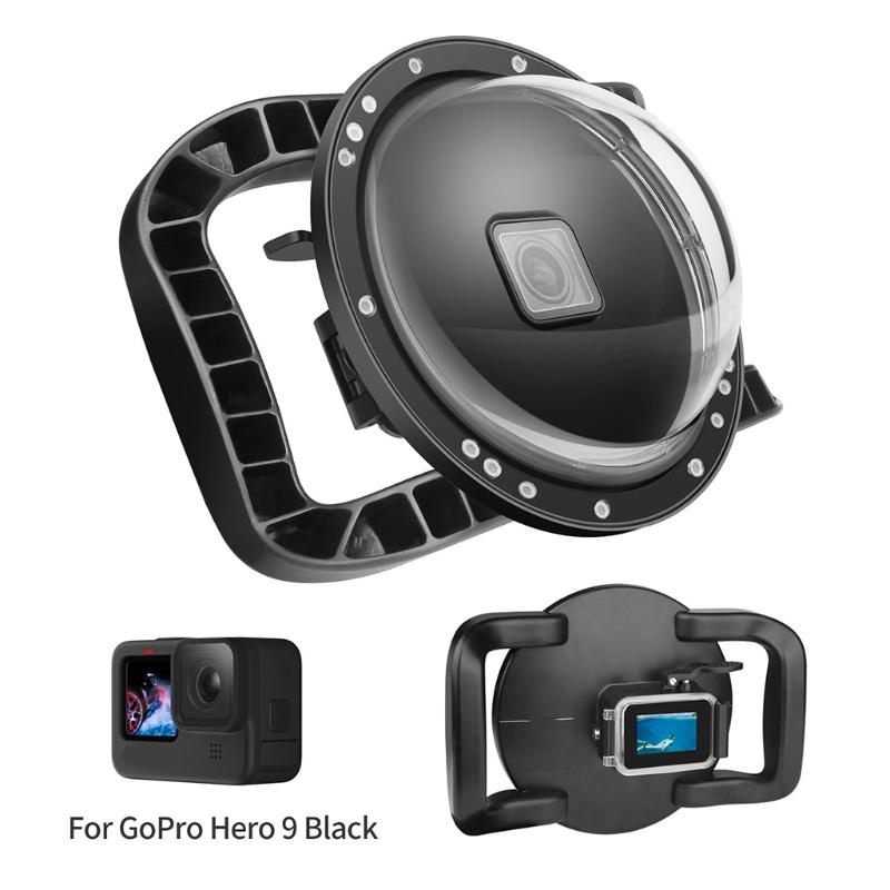 Dome Port for  9 Sport Camera Accessories, Waterproof Dome with 12 Pcs Anti-fog Inserts for  9  Underwater