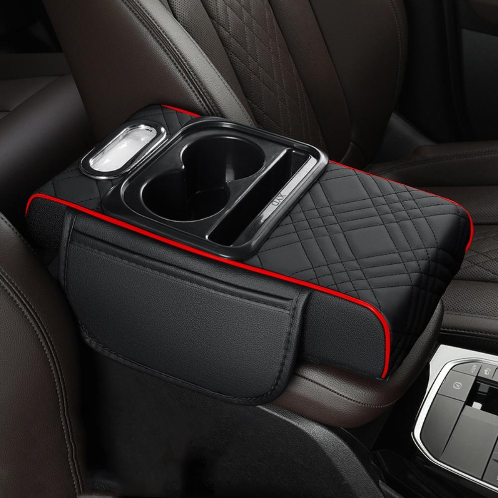 

Multifunctional Armrest Pad Portable Car Armrest Pillow Center Console Armrest Cushion Universal червоний/чорний