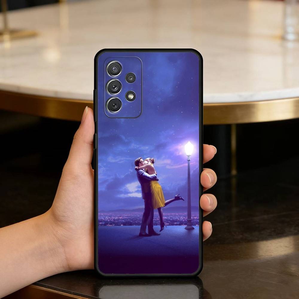 F-Film La La Land Phone Case For Samsung Galaxy A73,A72,A71,A70,A53,A52,A51,Soft Silicone Black Cover