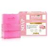 Multani Naturals Rosewater Soap Bar Pack Of 3PC 125 G Herbal Moisturizing Soap With Rose Water Glycerin For Soft Skin