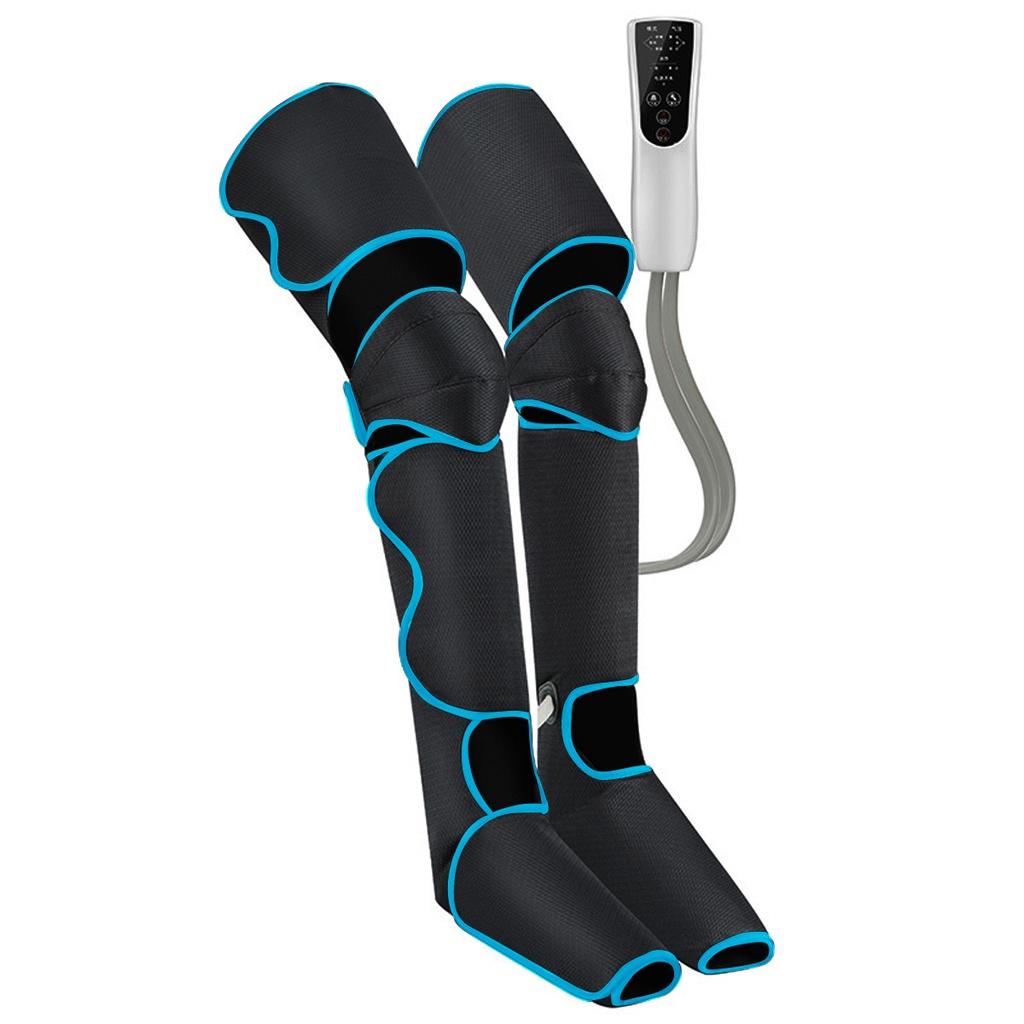 Handheld Controller Muscle Relax Pain Relief 24W Electric Air Compression Leg Massager Pneumatic Foot and Calf Heated Air Wraps
