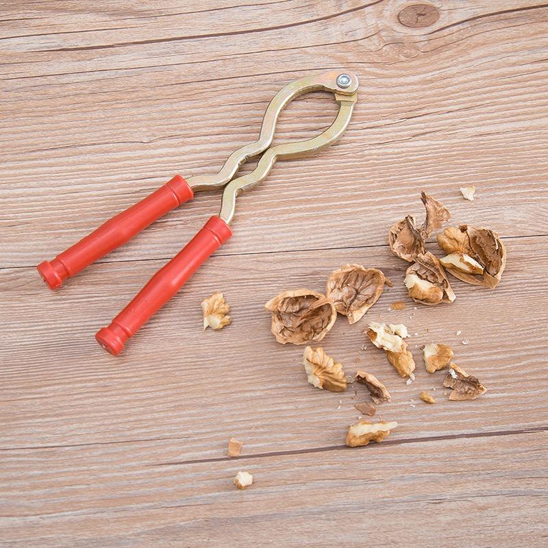 Red Handle Walnut Clip Gift Nut Walnut Pliers Pine Nut Hazelnut Clip Iron Walnut Clip