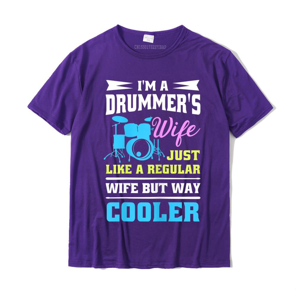 Drum Kit Percussionist Drummer Wife Quote Image Tshirt TShirt Printing Cotton Unisexs Tops T Shirt Printed Coupons Tshirts