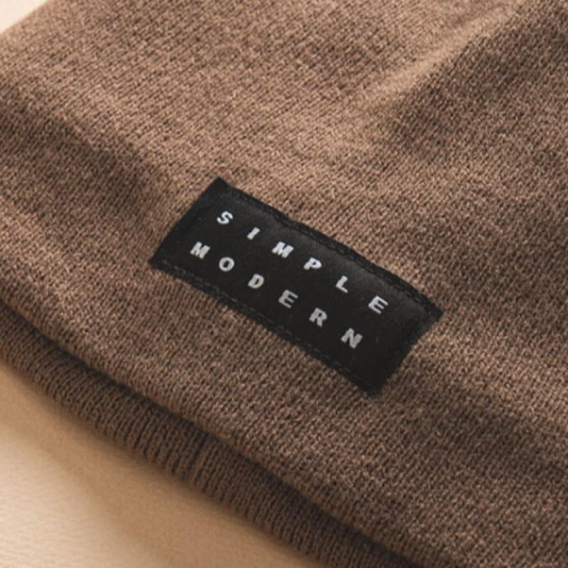 Daiso Fur Lined Simple Beanie Brown