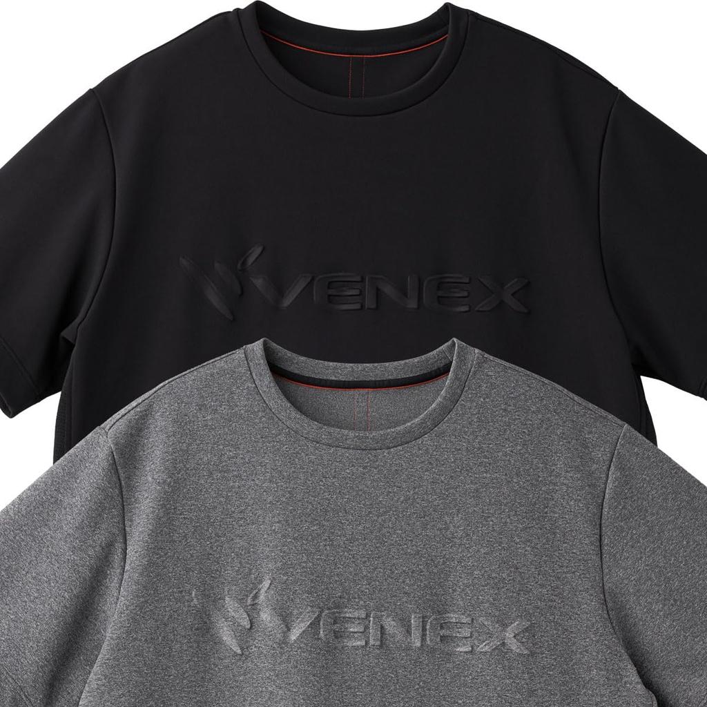 Venex Recovery Move Embossed Logo Heather Size General Medical Device Recovery Wear Men's T-Shirt, Gray, M,