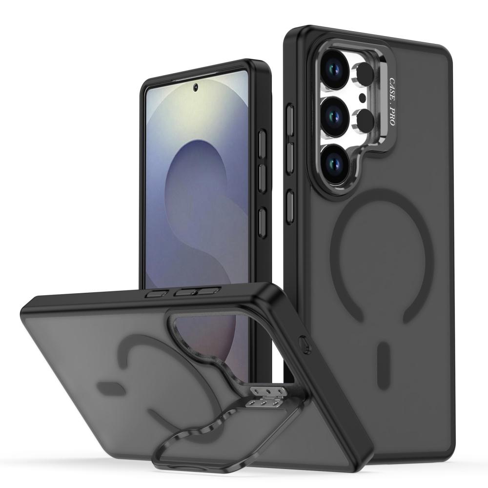 For Magsafe Magnetic Metal Lens Protection Stand Case For Samsung Galaxy A56 A17 A07 A36 A26 A16 A06 A55 A35 A25 A15 A05S Cover