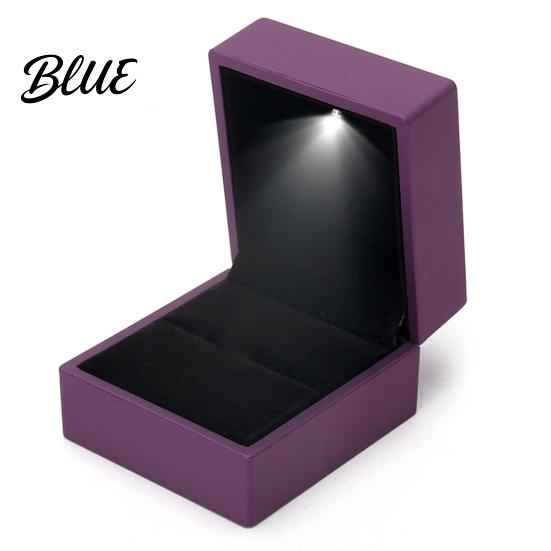 Luce Bianca Anello Display Scatola Luminosa con LED Design Compatto Portatile Romantico Morbido