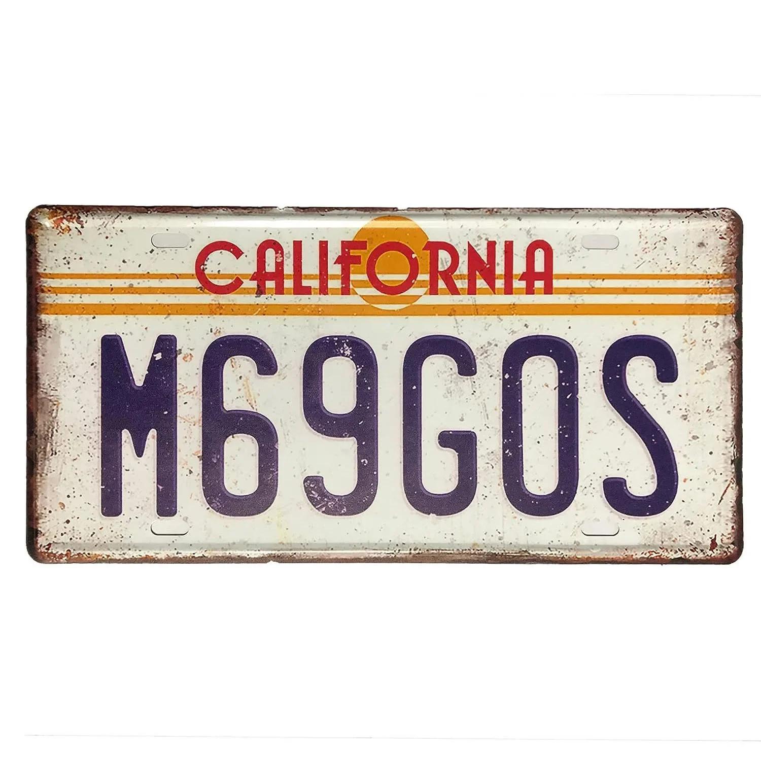Винтажный номерной знак, ржавый металлический знак, передняя часть автомобиля, персонализированный номерной знак, новинка, старый номерной знак, декор для гаража, бара, клуба, кафе 30x15cm