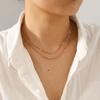Handmade chain jewelry necklace for women, unique versatile clavicle chain, light luxury niche titanium steel neck ornament