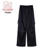 Teen Girls' Casual Wide-Leg Cargo Pants