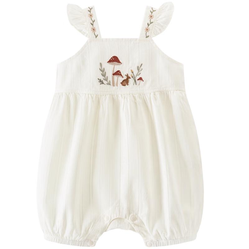 Guaiqixiong Baby Girl Cotton Summer Romper 73