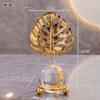 Fine Craftsmanship Crystal Ball Table Decoration Metal Leaf Crystal Ball Collectibles  Home