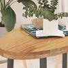VidaXL Table Top 100x50x4 Cm Solid Oak Wood Oval 4009050