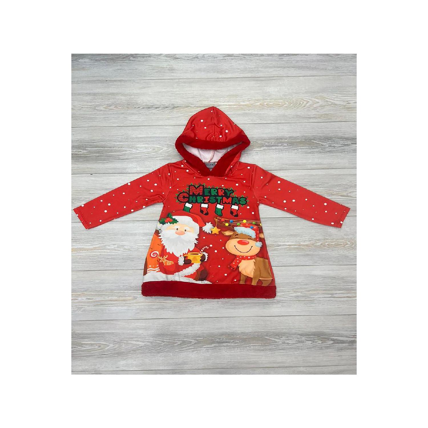 

New Year s Concept Girl s Dress 2-4 Yaş красный