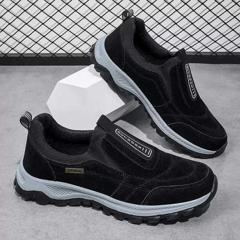 Spring and Autumn comfortable paragraph one foot lazy shoes breathable soft soled men's shoes anti slip casual shoes