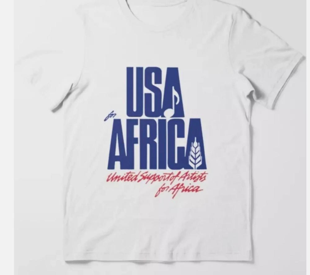 США For Africa Мы - Мир Футболка - Унисекс Футболка Премиум Качества XXXXL