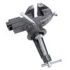 Clamp On Bench Vise 60mm Jaw Width 65mm Opening 62mm Table Clamping Range 360 Degree Rotation Base W