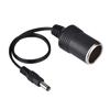 DC 5.5 x 2.1mm Female Plug to Car Cigarette Lighter Female Socket Power Supply Cable