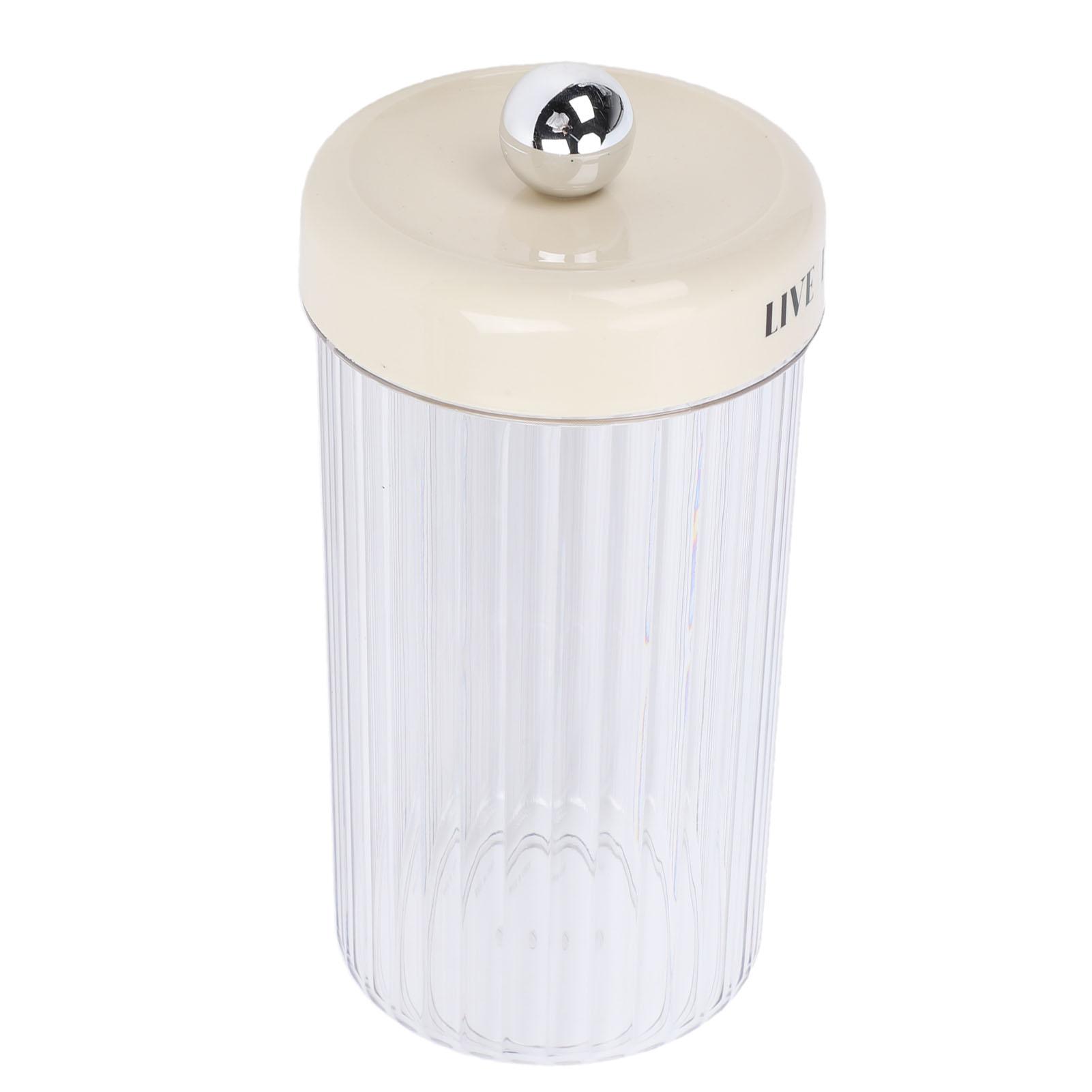 Clear Food Storage Jar Leakproof Plastic Dry Food Storage Container with Lid for Kitchen