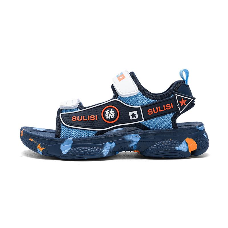 28-40Summer Boys Camouflage Children Sandals Summer Double Magic Pattoor Sports Shoes Magic Boys Sandals Flip-Flops