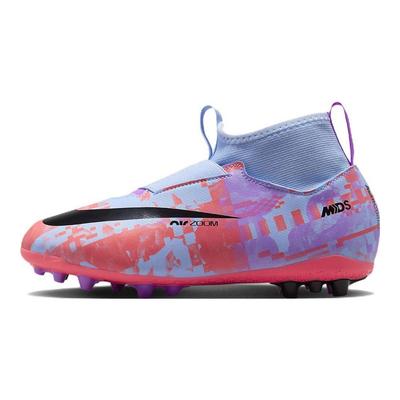 Jr Zoom Superfly 9 Acad Mds Ag Artificial Turf Shock Absorption Non-Slip Wear-Resistant Mid-Top Soccer Shoes Kids Soccer Shoes DX1818-405