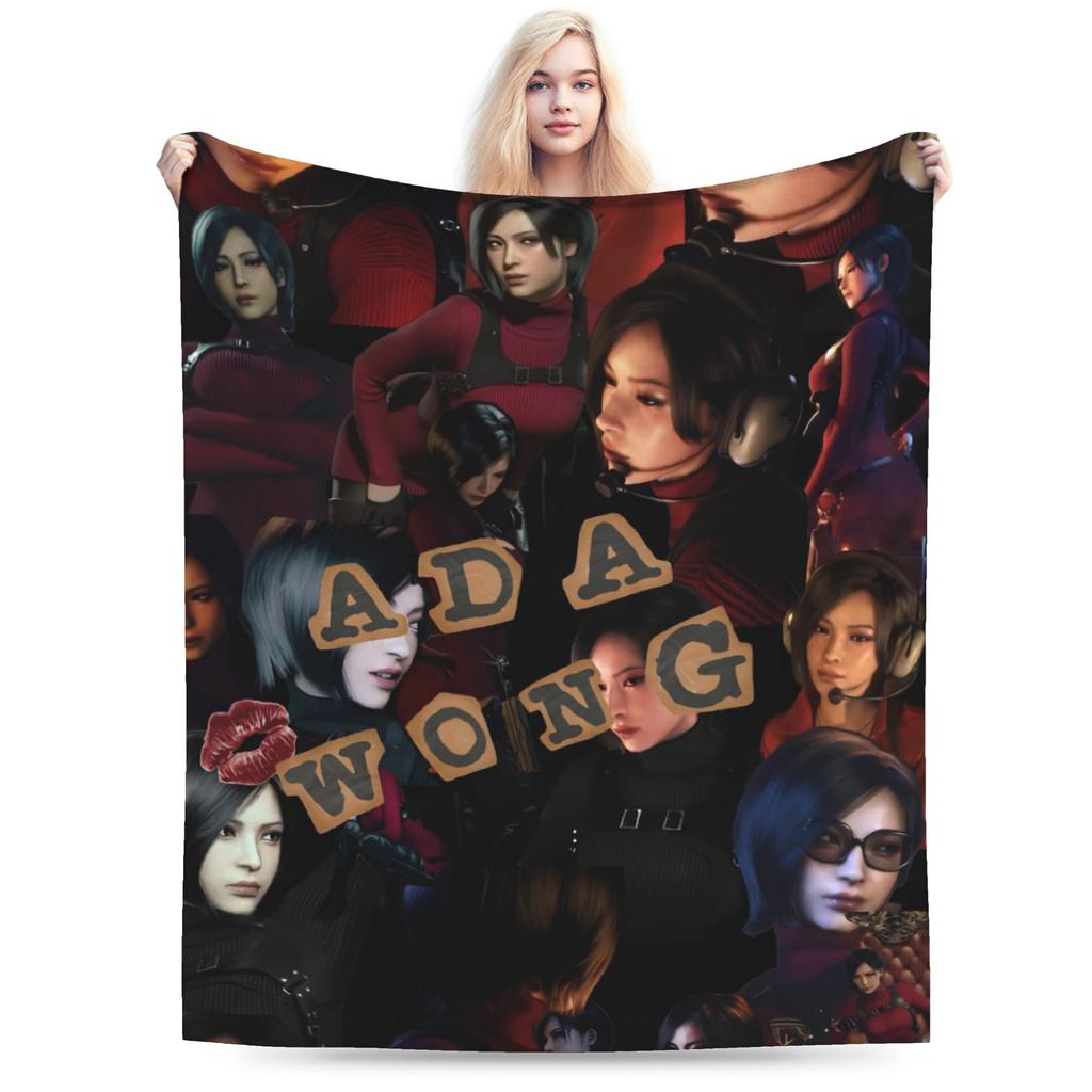 Residents Evils 9 Requiem Game Leon Accessories Blanket Cozy Soft Throw Blankets for Living Room Multiple Sizes Bedding Throws