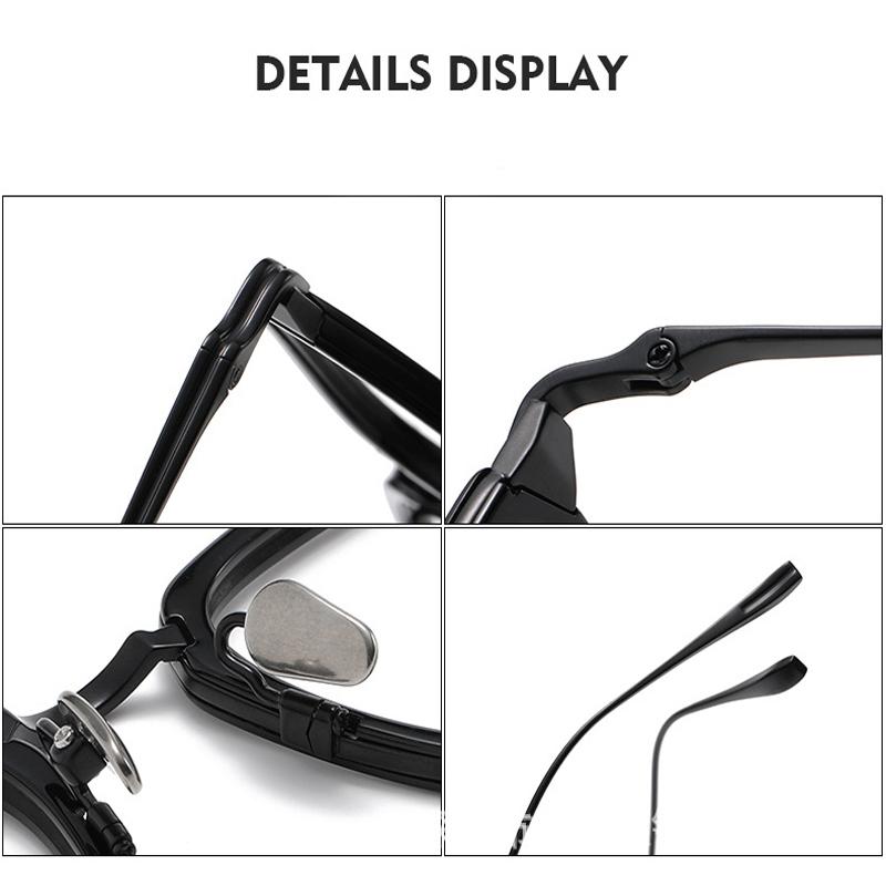Top Quality Handmade Acetate Titanium Glasses Frames Men Women Luxury Transparent Square Eyeglass Frame Business Eyewear