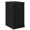 Side Cabinet Black Oak Effect 40 X 50 X 75 Cm