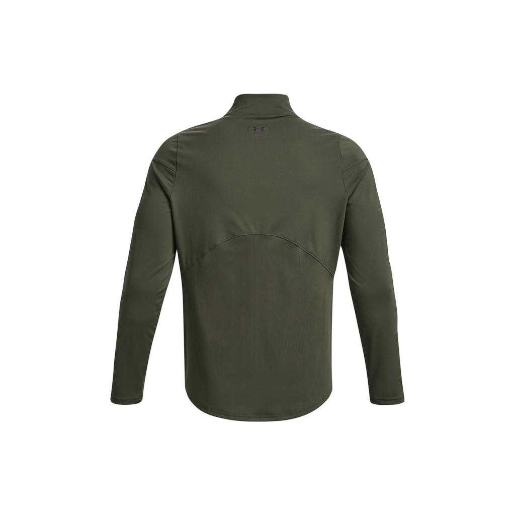 Under Armour RUSH T Shirts Men's Green Turtleneck Moderate Straight Fit 1366059-390