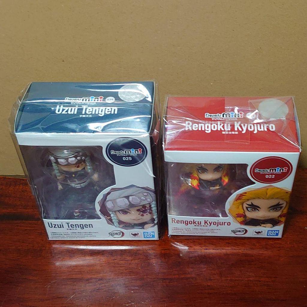 [USED] Demon Slayer Figuarts Mini Rengoku Kyojuro and Uzui Tengen Demon Slayer Figures