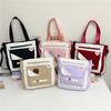Passende Farbschultertasche Damen Neue Vielseitige Klasse Nachhilfe Student Messenger Bag Große Kapazität Trend Rucksack für Damen