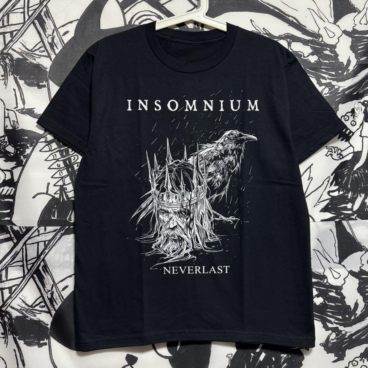 

Finnish Insomnium Insomnia Bands European and American Metal Rock Dark Cotton Tshirt S