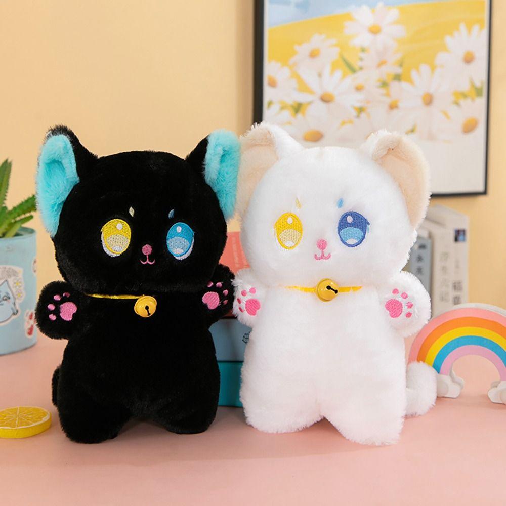 1Pcs Kid Gift Stuffed Animal Doll Black and White Children Toys Durable Cat Plush Toy for Kids Girl