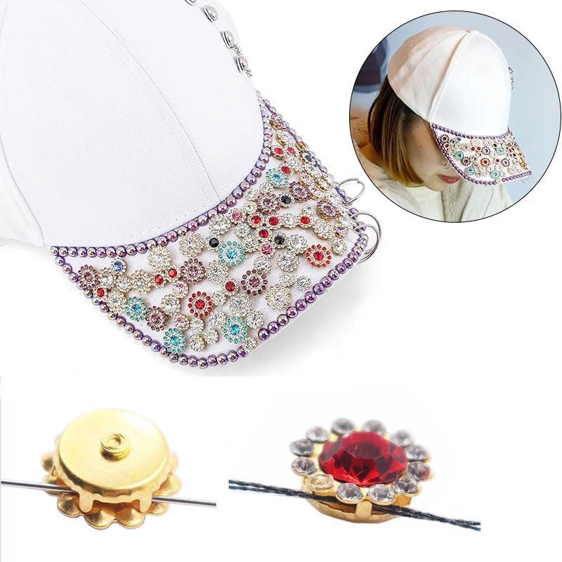 WTEMPO Random Sew-on Rhinestones Kit Sunflower Shaped Design Rhinestones for DIY Sewing & Jewelry Crafts & Clothes Shoes Belt Accessories