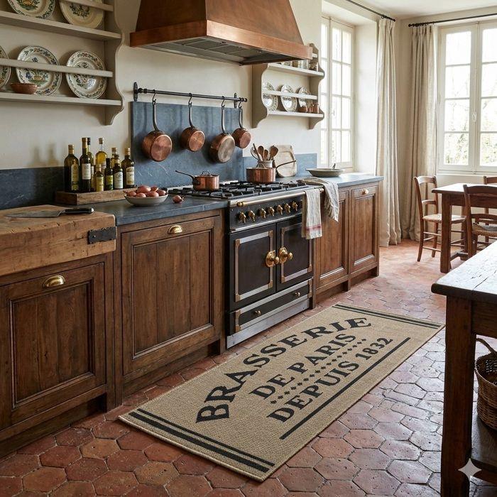 Tapis décoratif - EDEN - Brasserie de Paris - Beige - 50x80 cm - Antidérapant