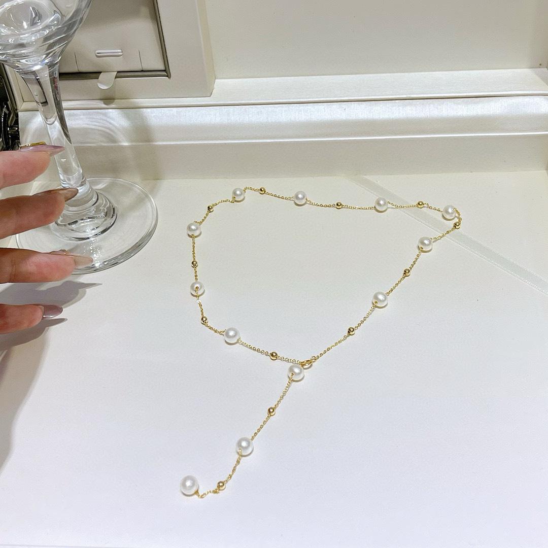 Gypsy Star Necklace Women s 18K Niche Design Sense Light Luxury Retro Natural Freshwater Pearl Clavicle Chain Summer 2026 48CM