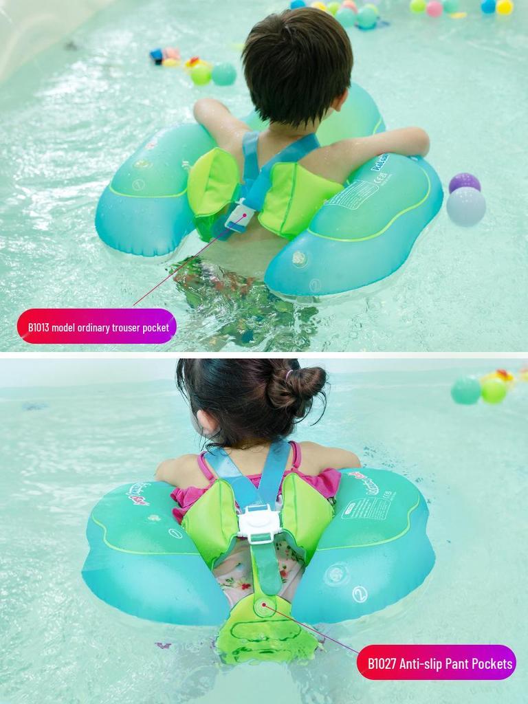 Anti-Flip Baby Swimming Ring: Armpit Floater for 0-3 Year Olds