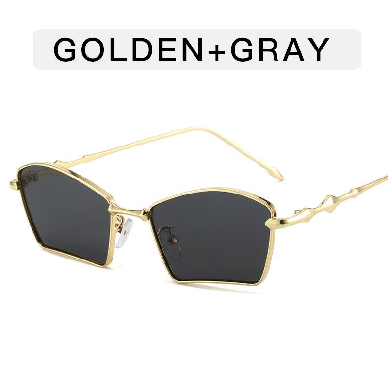 Korean Stylish Men's Sun Glasses Irregular Shape Anti-reflective Women's Sunglasses High Quality Sun Glasses Women