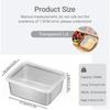 3/6/10PCS Stainless Steel Food Container Refrigerator Food Storage Box Portable Food Freshness Preservation Box Picnic Box