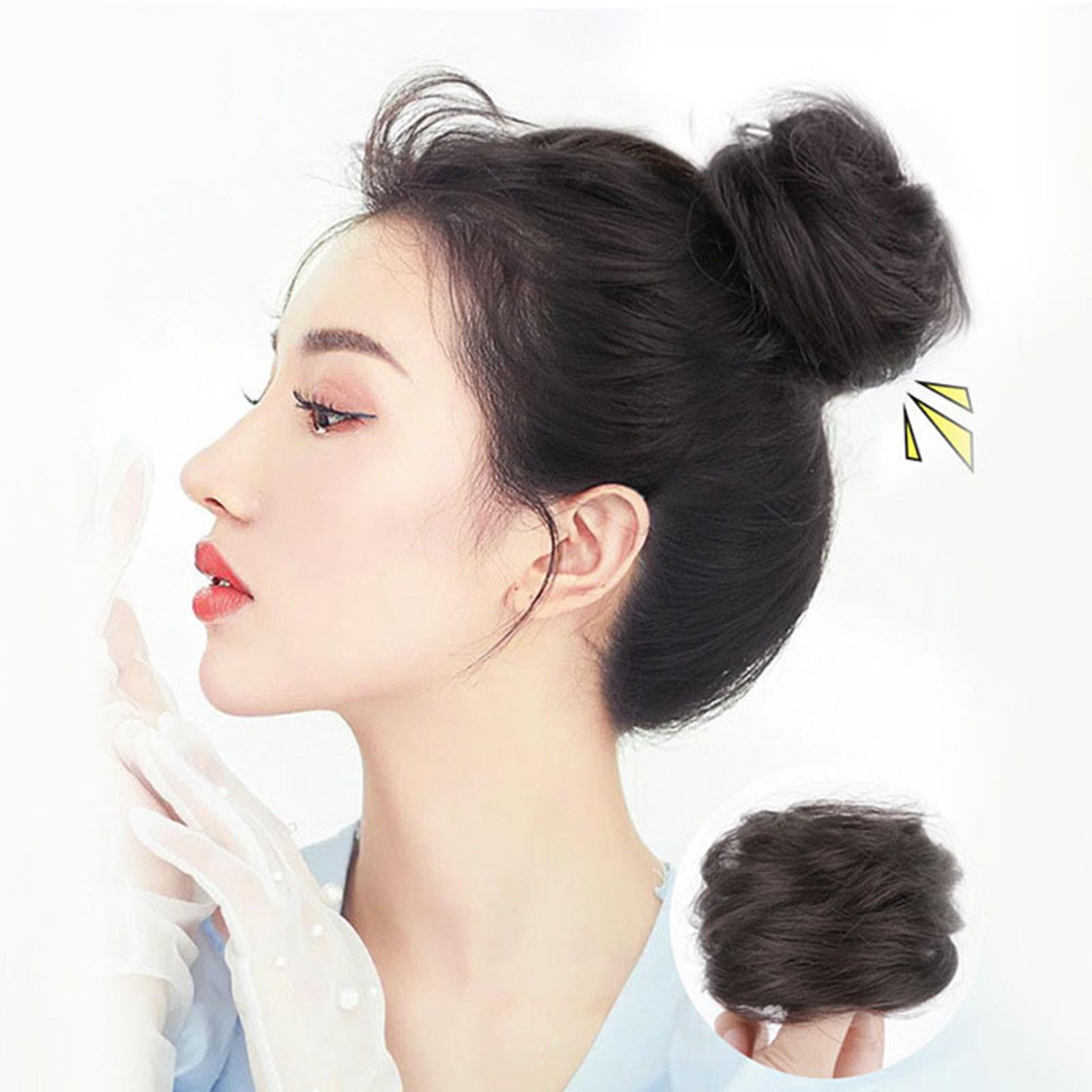 

Шиньон Шиньон Эластичный Привлекательный Гладкий Пучок Хвост Волосы Кусочки для Женщин