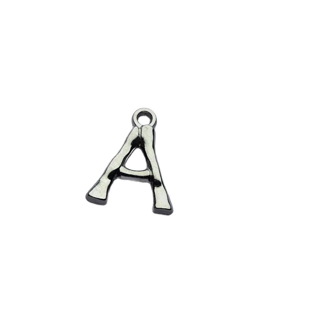 European & American Copper Bamboo Letter Pendants - Elegant, Versatile Jewelry Accessories