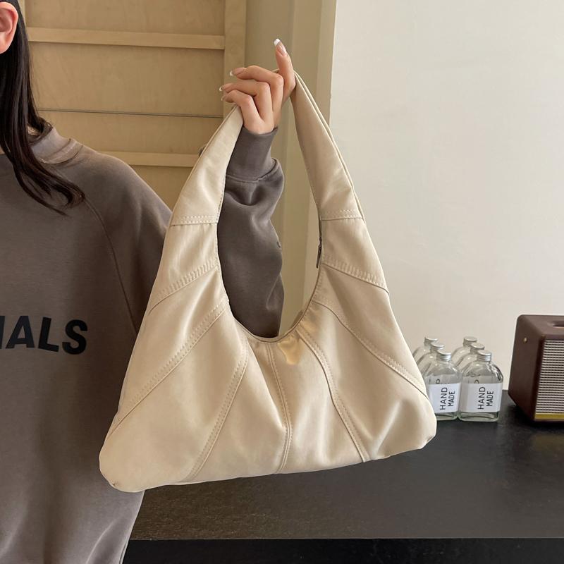 Сплошная женская пригородная сумка на одно плечо большой емкости для подмышек — фото 17