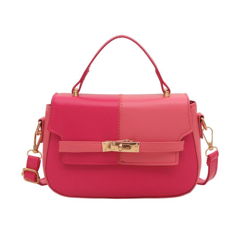 Retro Elegant Handheld Shoulder Bagwith Stitch Detailing For Casual Outings