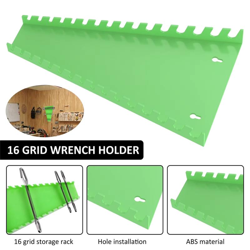 ABMH-2Stk Schraubenschlüssel-Organizer Schraubenschlüssel-Aufbewahrungsregal Kunststoff-Schraubenschlüssel-Werkzeughalter Schraubenschlüsselhalter Schraubenschlüssel-Halter Für 6-24 mm Schraubenschlüssel