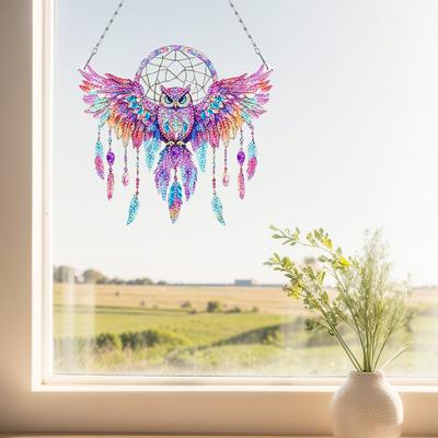 Flügel Traumfänger Strass Diamant Kunst Anhänger Diamantmalerei Ornamente Diamantmalerei Hängeanhänger für Kunsthandwerk