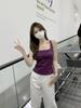 Summer Korean Style Slim Fit Square Neck Cotton Vest Top