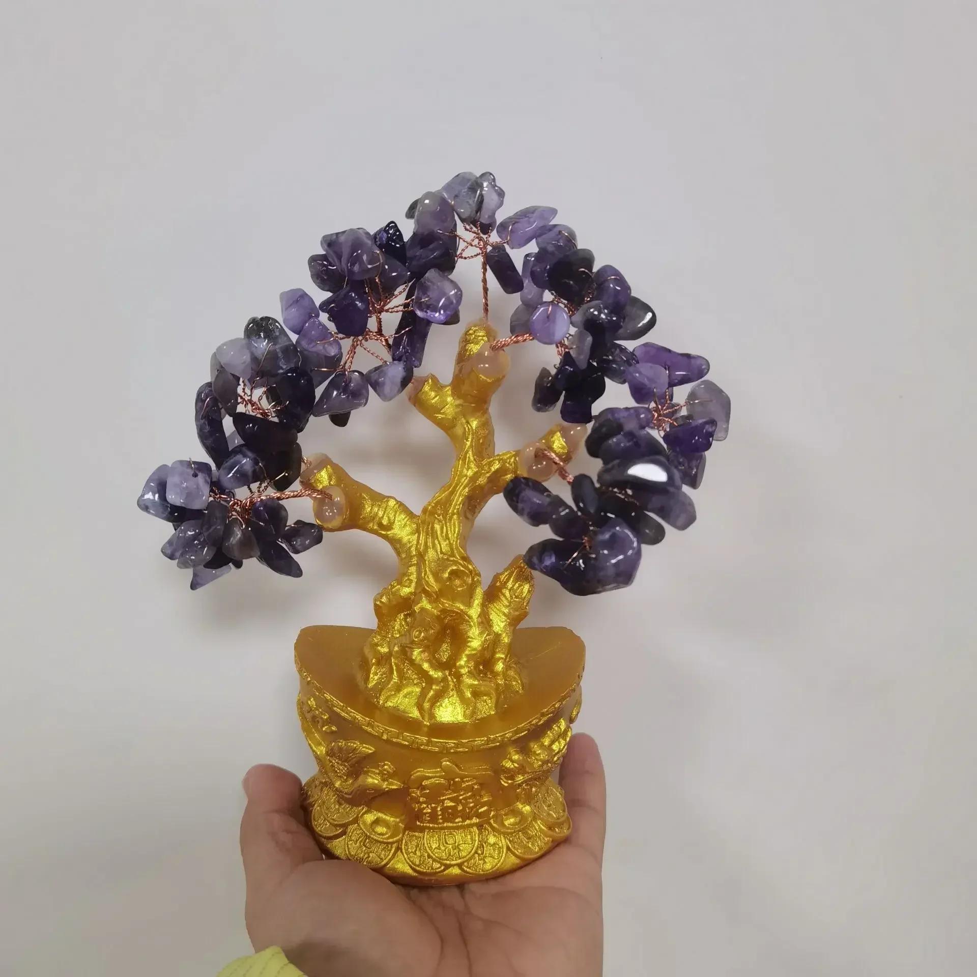 

Extra large golden natural citrine lucky money tree cash cow business craft new home gift ingot tree decoration sculpture