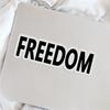 10Pcs Freedom Stickers Self-adhesive Removable Weatherproof Laptop Bumper Decal Window Waterproof Car Stickers