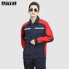 AETEL Unisex Long-Sleeve Color Block Workwear