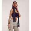 Women Skinny Scarf Thin Choker Belt Blingbling Long Tie Scarf Bag Handle Wrap